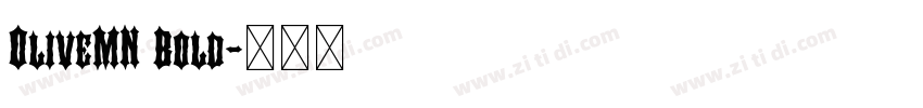 OliveMN Bold字体转换